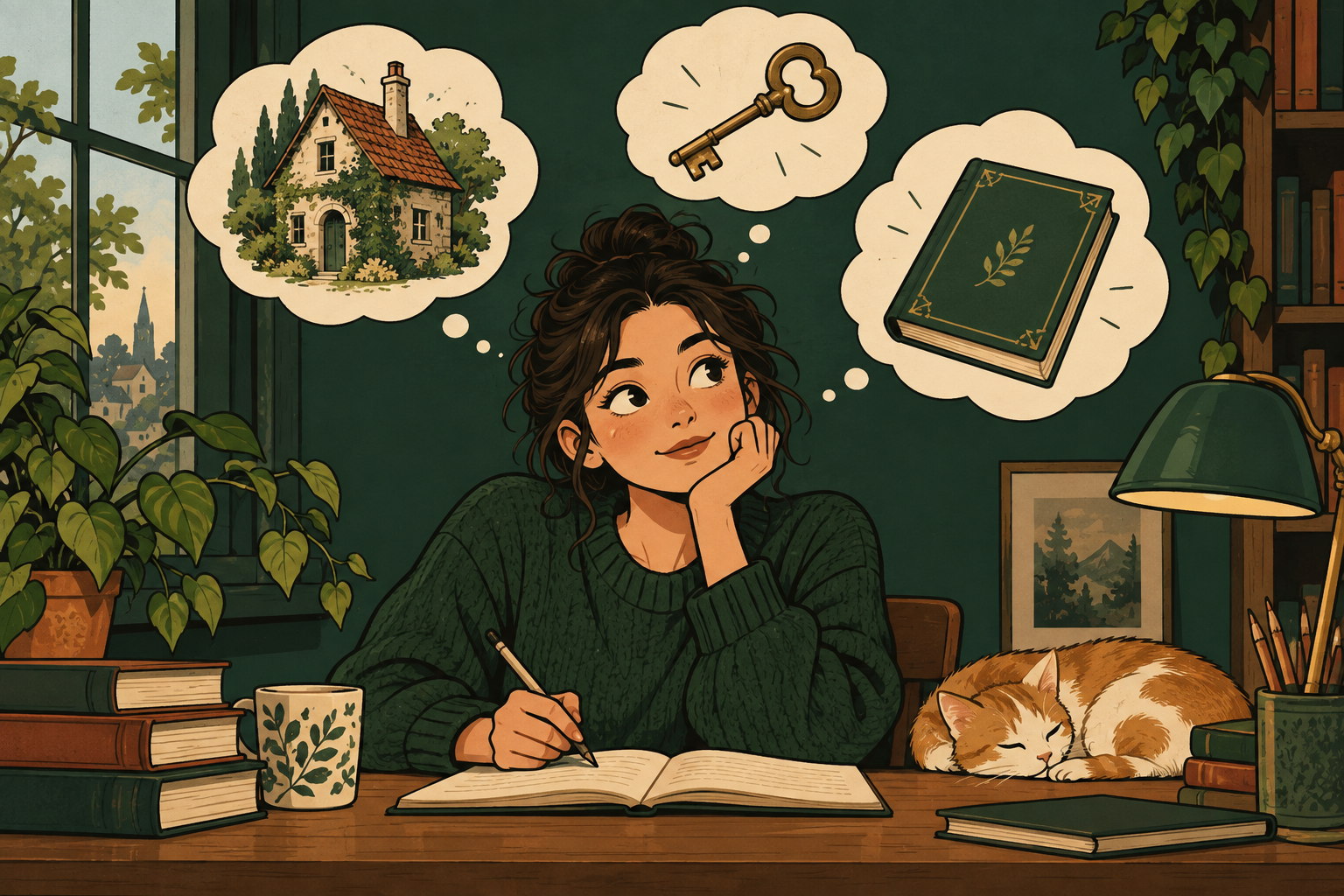 Book-finding clue illustration