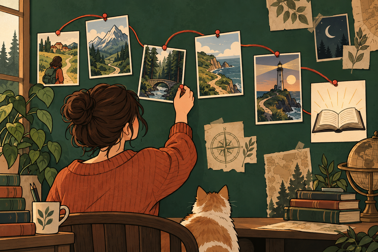 Book-finding clue illustration