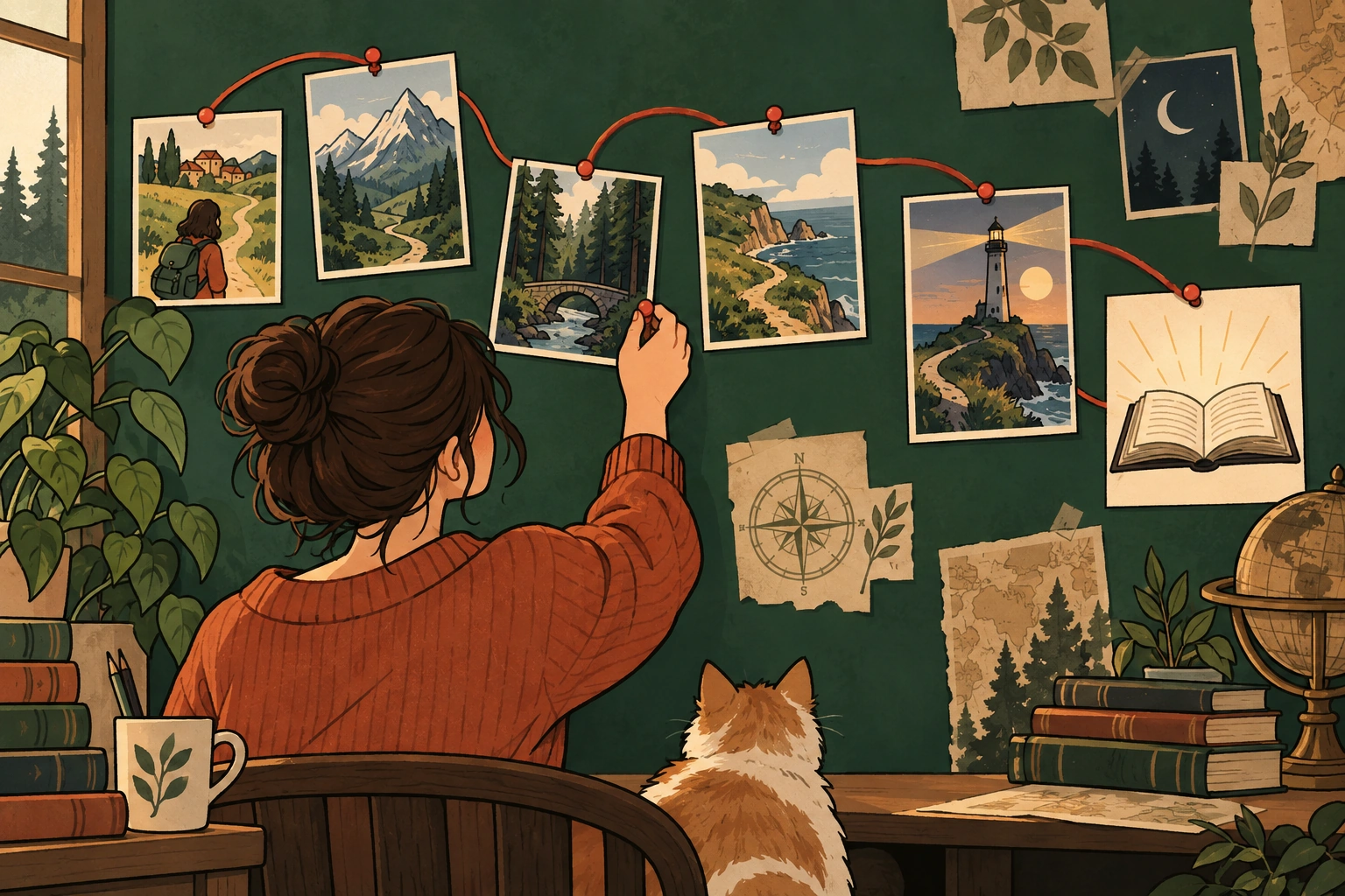 Illustration d'indices pour retrouver un livre